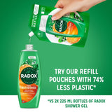 Radox Feel Refreshed shower gel 675ml, imported from the UK