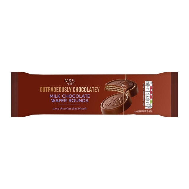 M&S chocolate wafer rounds Fairtrade cocoa, imported from the UK