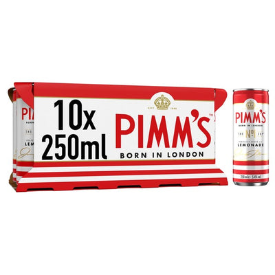 M&S Pimm's No1 Cup & Lemonade Premix Ready-to-Drink Cocktail 10 x 250ml- Buy online at McGrocer