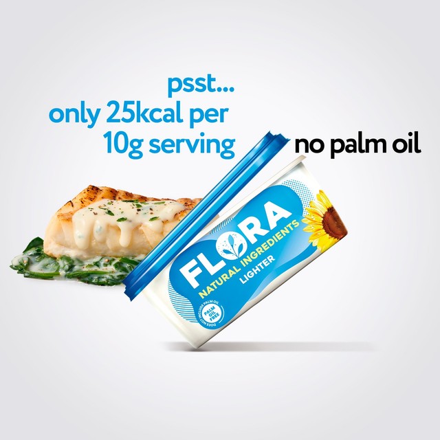 Flora Lighter spread with natural ingredients - British product