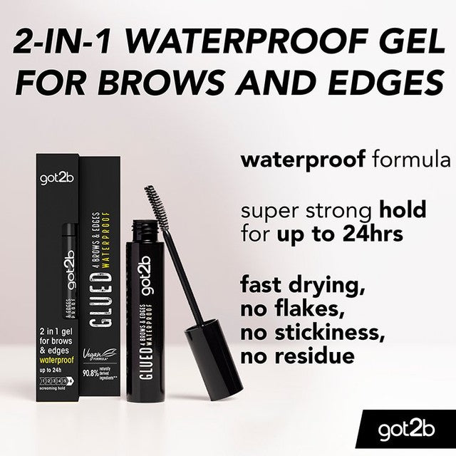 Got2b Glued for Brows & Edges waterproof hair gel 16ml, UK version