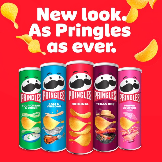 Pringles Sour Cream & Onion crisps 40g, imported from the UK