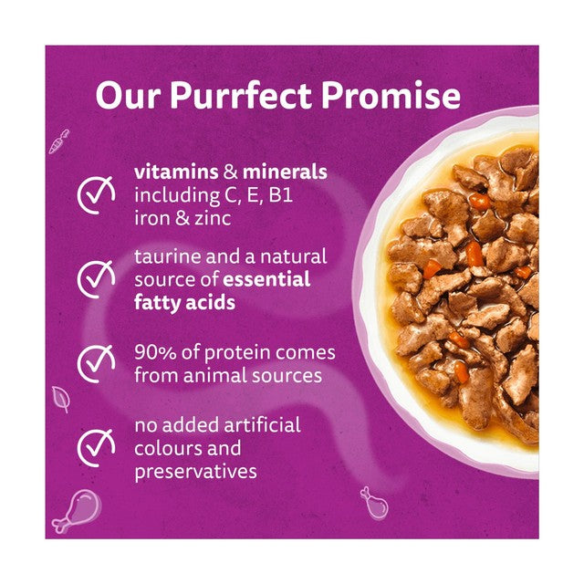 Whiskas wet cat food pouches Aromatic Fusion in Gravy 12 x 85g (British brand)
