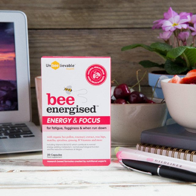 Unbeelievable Health Bee Energised Energy Capsules 20ct (British brand)