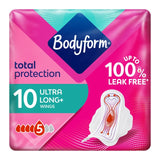 Bodyform ultra long sanitary towels with wings 10 pack - British product