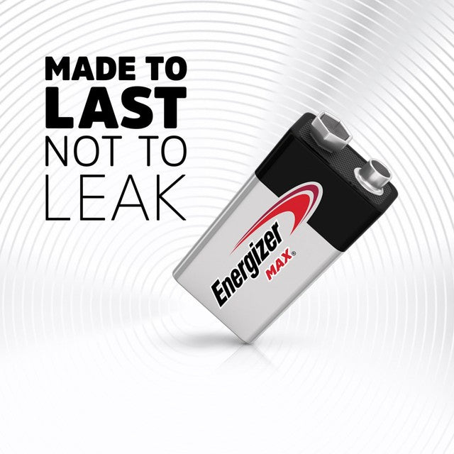 Energizer Max 9V alkaline batteries 2-pack - British product