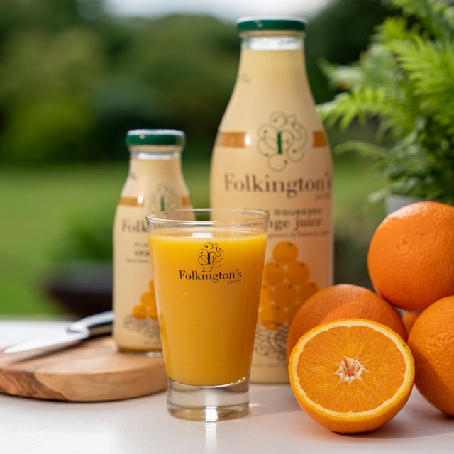 Folkington's pure squeezed orange juice 1L - British product
