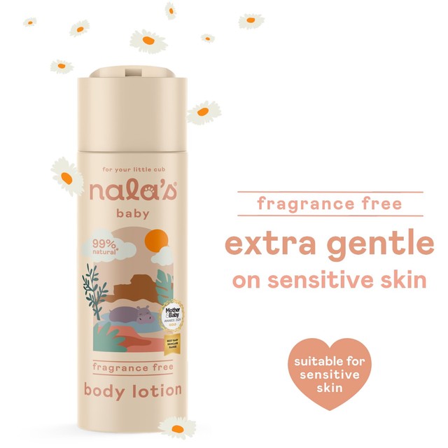 Nala's Baby fragrance-free baby lotion 200ml, imported from the UK