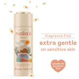 Nala's Baby fragrance-free baby lotion 200ml, imported from the UK