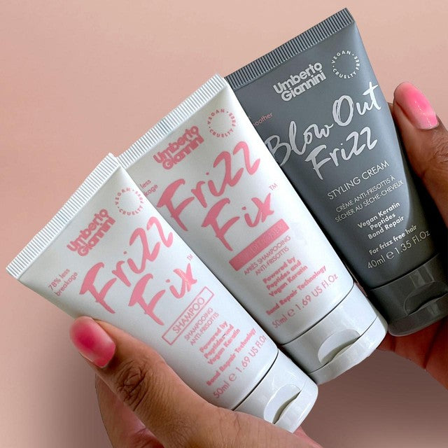 Umberto Giannini Frizz Fix Kit 3 x 50ml travel set (British brand)