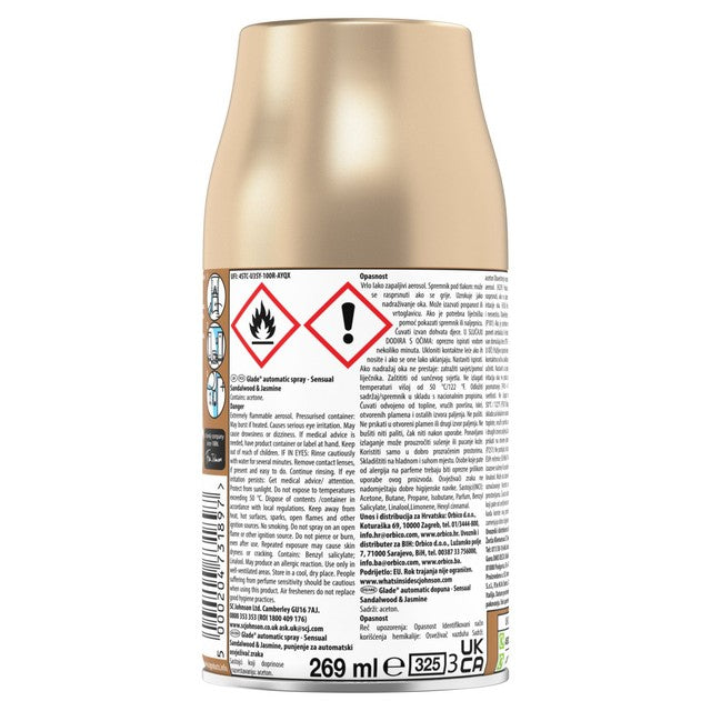 Glade automatic spray refill Sandalwood & Jasmine 269ml, UK version