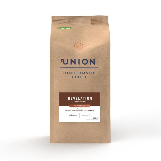 Union Hand-Roasted Revelation Espresso wholebean coffee 500g (British brand)