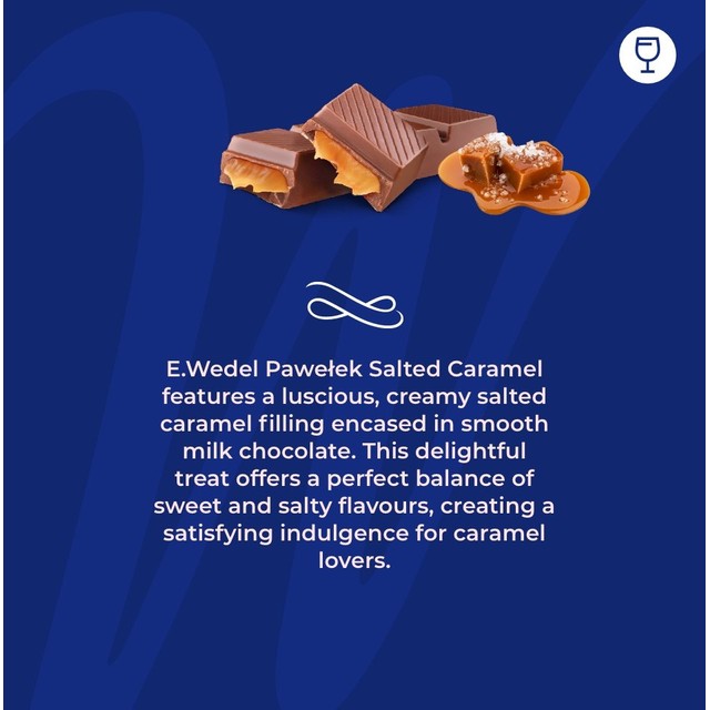 E.Wedel Pawelek salted caramel chocolate bar, UK version