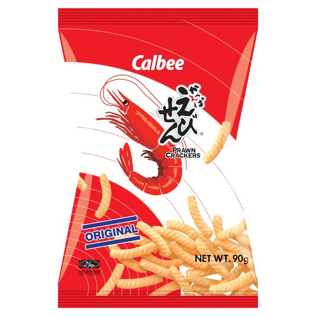 Calbee prawn crackers original 90g - British product