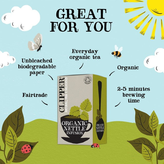 Clipper Organic Nettle Tea Bags 20 Pack - British product