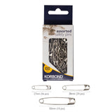Korbond assorted safety pins 100 pack, UK version
