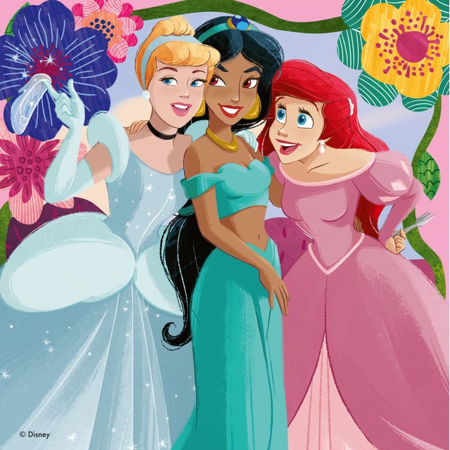 Ravensburger Disney Princess 3x 49 piece jigsaw puzzles, imported from the UK