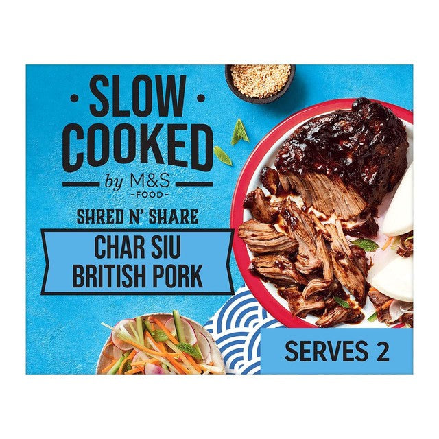 M&S Char Siu pork shoulder 555g, imported from the UK