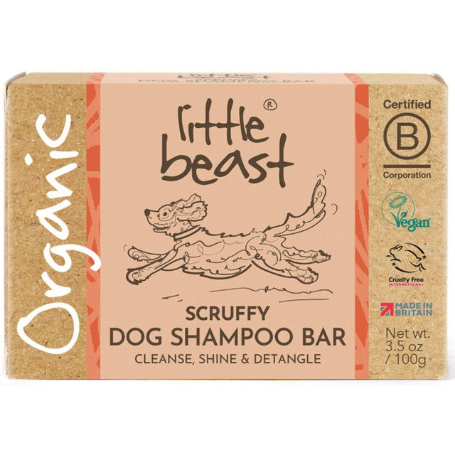 Little Beast Organic Scruffy Dog Shampoo Bar 100g, UK version