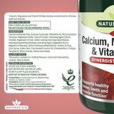 Natures Aid Calcium Magnesium D3 Tablets 90, imported from the UK