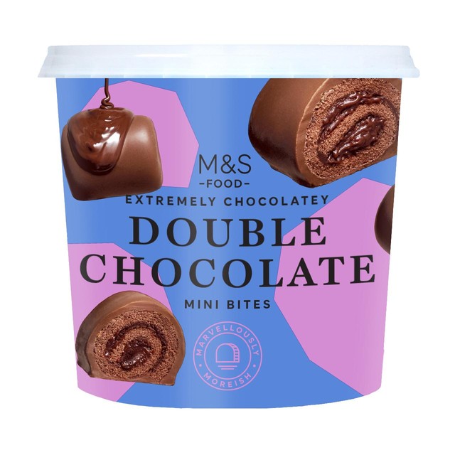 M&S double chocolate mini bites 295g, imported from the UK