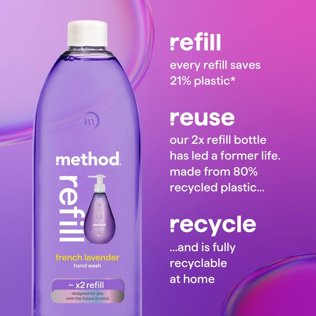 Method lavender hand soap refill, imported from the UK