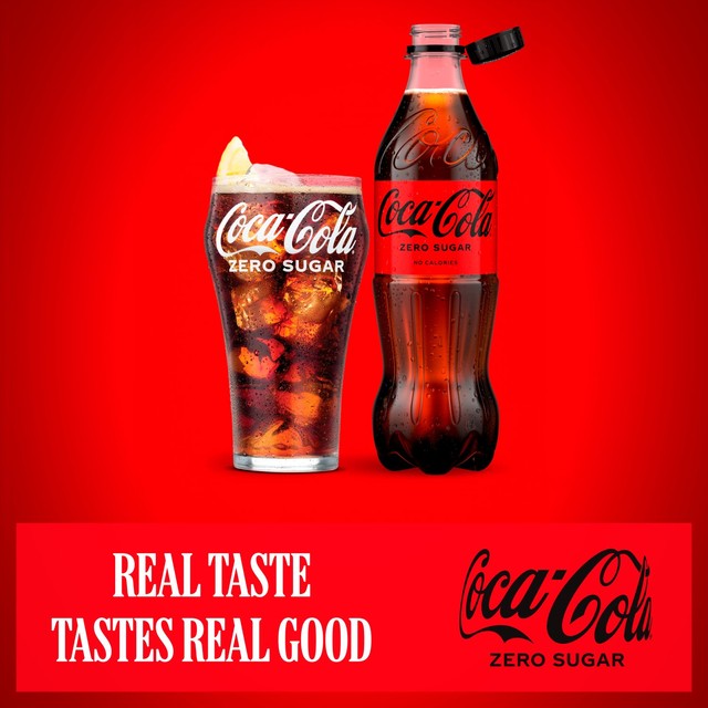 Coca-Cola Zero Sugar soft drink can (British brand)