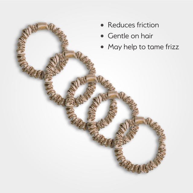 VH2 Silver Cloud Caramel hair scrunchies 5 pack (British brand)