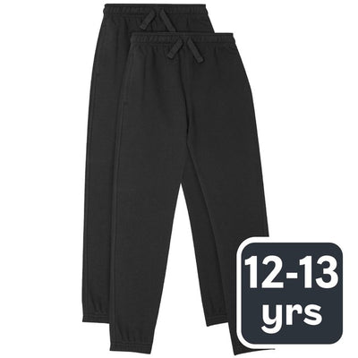 M&S Kinder Baumwoll-Regular Fit Jogginghose Schwarz 12-13 Jahre