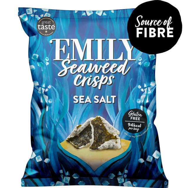 Emily Seaweed Crisps Sea Salted 18g - British product