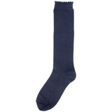 M&S girls cotton knee high socks Navy shoe size 6-8.5, imported from the UK