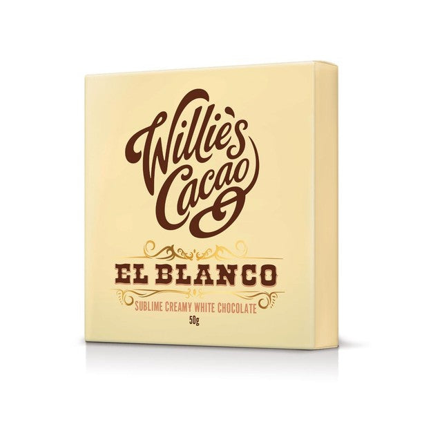 Willie's Cacao El Blanco white chocolate bar 50g (British brand)