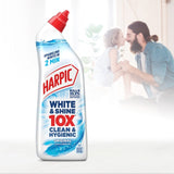 Harpic White & Shine Bleach Original toilet cleaner gel 750ml, UK version