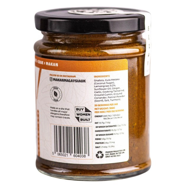Makan Malaysia satay marinade glass jar (British brand)