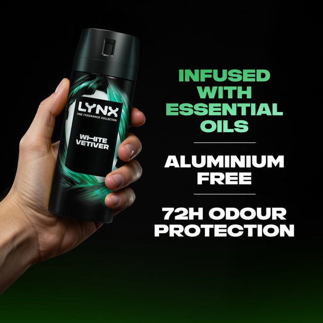 Lynx White Vetiver deodorant body spray 150ml, UK version