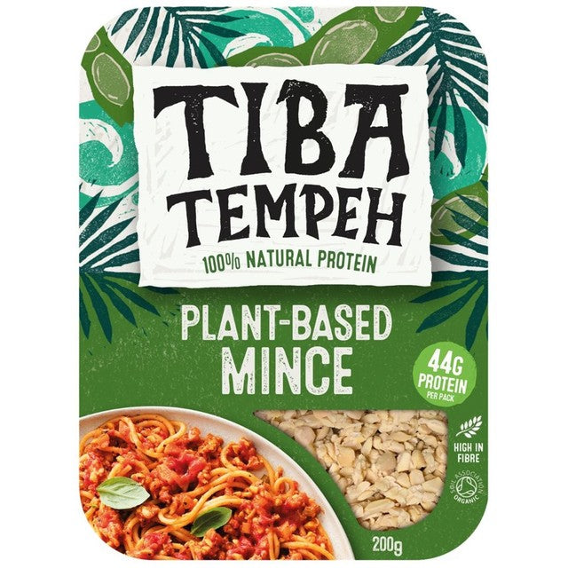Tiba Tempeh Bio-Pflanzenhackfleisch 200g (Britische Marke)