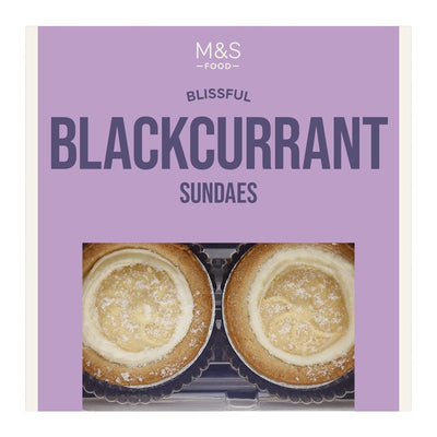 M&S Schwarze Johannisbeere Sundaes Gebäck-Kekse 4 x 48g