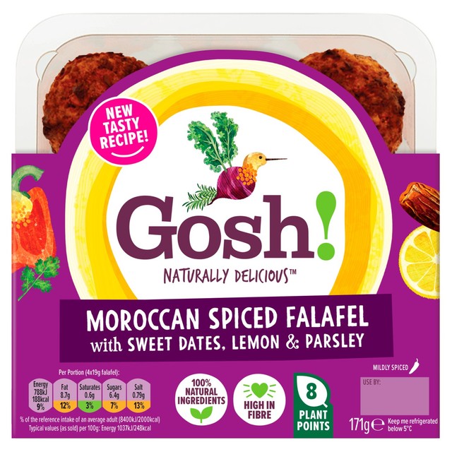 Gosh Moroccan Falafel 171g, UK version