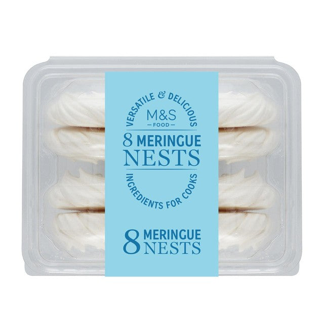 M&S meringue nests 96g pack, imported from the UK