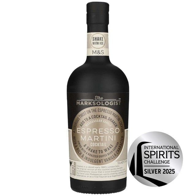 M&S Vanilla Espresso Martini cocktail 500ml, imported from the UK
