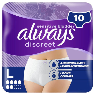 M&S Always Discreet Incontinence Pants Normal L- Buy online at McGrocer
