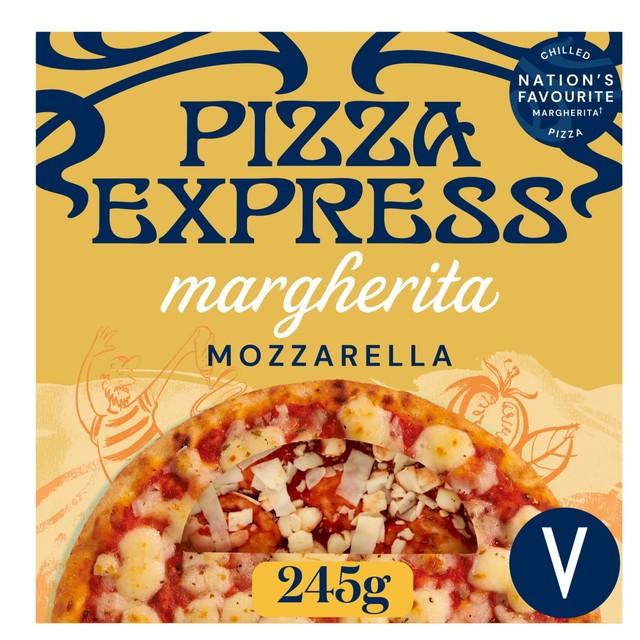 Pizza Express Margherita pizza 245g, imported from the UK