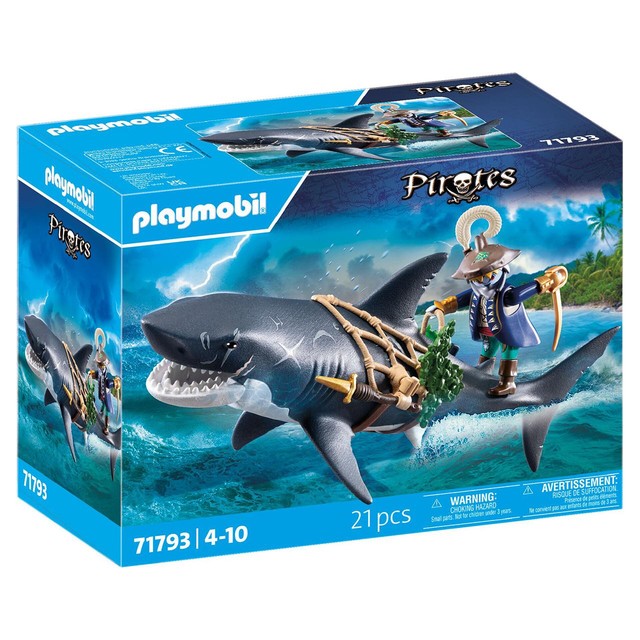 Playmobil giant shark toy with biting function, UK version