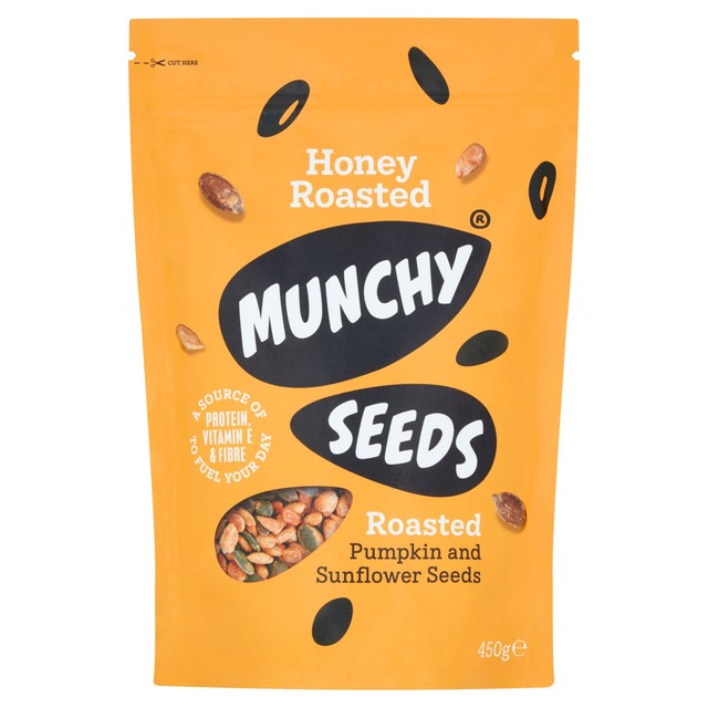 Munchy Seeds honey coated roasted seeds 450g, imported from the UK