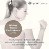 Hydréa London Bamboo & Loofah Exfoliating Back Strap, UK version