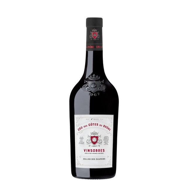 Les Dauphins red wine Vinsobres Rhone Cru 75cl - British product