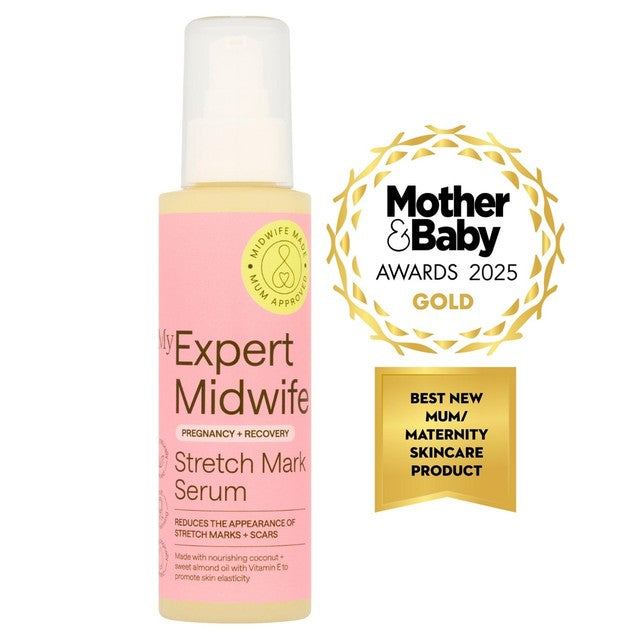 My Expert Midwife Stretch Mark Serum 150ml, imported from the UK