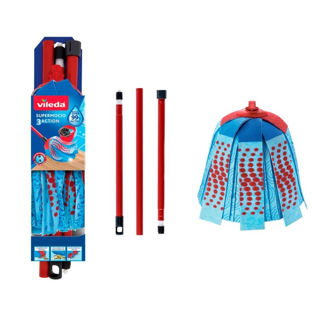 Fregona compacta Vileda Supermocio 3 Action (marca británica)