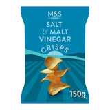 M&S sea salt and malt vinegar crisps 150g, imported from the UK