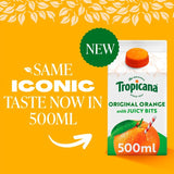 Tropicana original orange juice with bits 500ml (British brand)